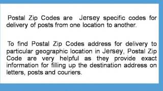 About Jersey Postal Zip Code Finder