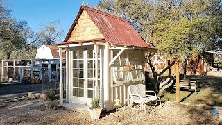 Vintage Finds Inspired this Charming Garden Shed