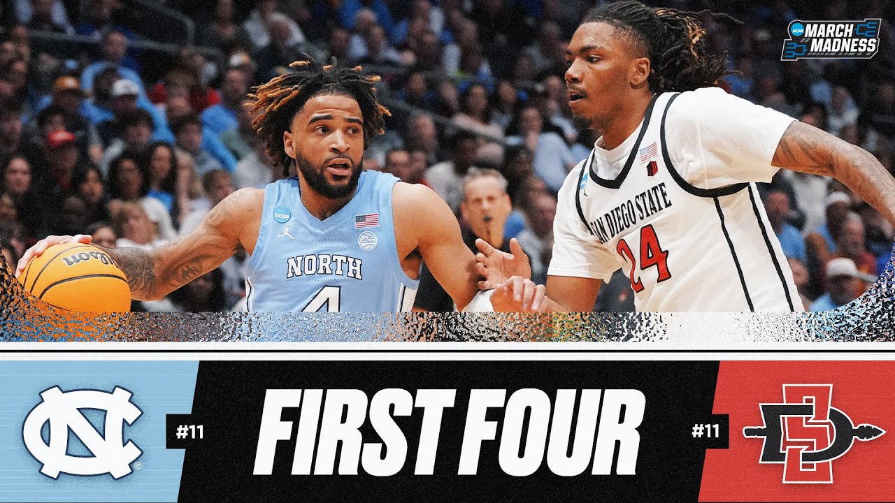 North Carolina vs. San Diego State - First Four NCAA tournament extended highlights