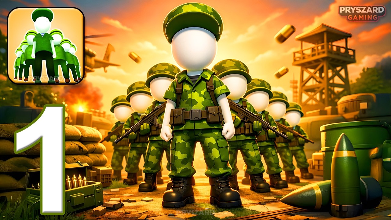 Army Games Commander Tycoon - Gameplay Walkthrough Part 1 - Train Troops Win Battle (iOS, Android)