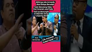 Debat Panas Ade Armando Akhirnya Mengakui Bersalah Telah Memotong Video Viral JK