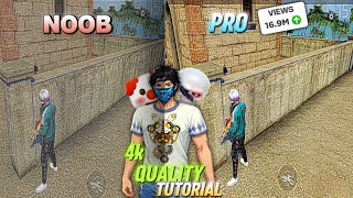 HOW😱 To increase Free Fire Quality Video 4K Quality Tutorial In Capcut #freefire 