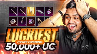 🤯Unexpected 50,000 UC Crate Opening | Luckiest Crate Opening | Luminous M762 & much more!