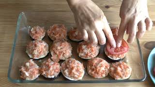 Наивкуснейшие Запеченные Баклажаны с Куриным фаршем и Помидорами/Закуска на Праздничный стол Наивкуснейшие Запеченные Баклажаны с Куриным фаршем и Помидорами/Закуска на Праздничный стол