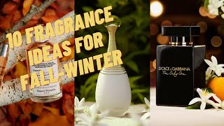 10 Fragrance Ideas for Fall Winter 2022. Fall Winter Perfume Advise.