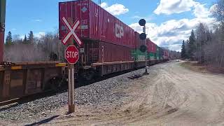 CPKC Intermodal Westbound at Gravel River