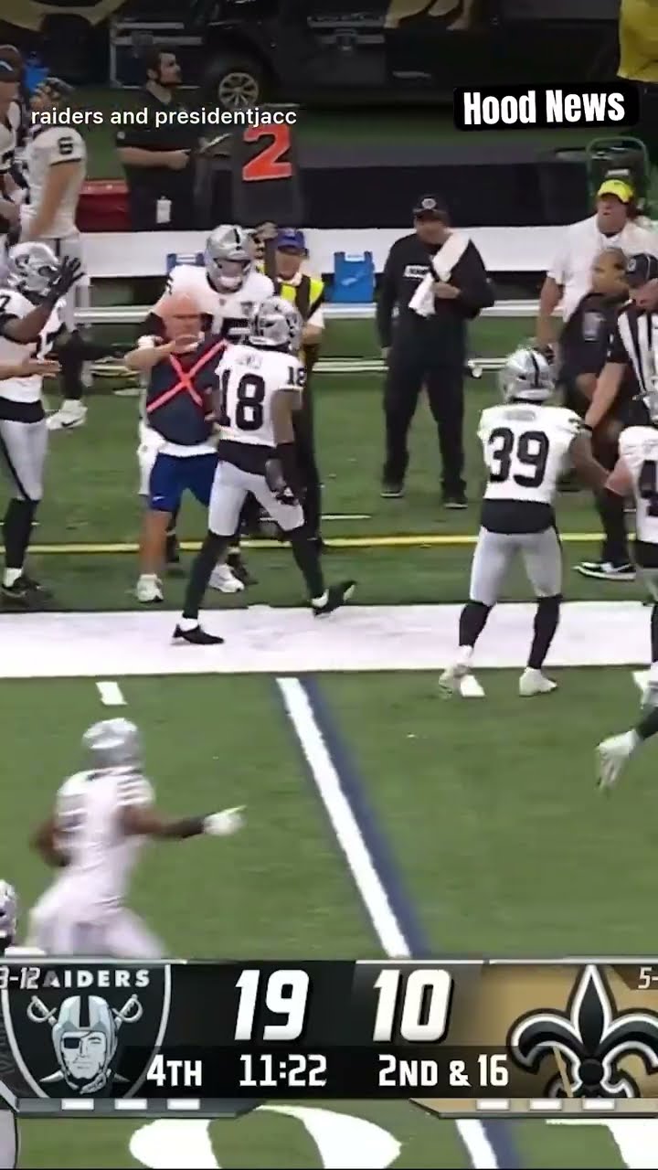 Picked off #hoodnews #raiders #neworleanssaints #football #JackJones #lasvegas #omg #how #wow #wtf