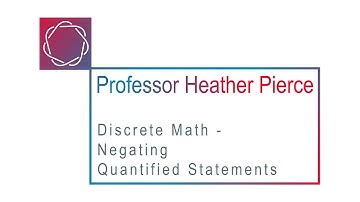 Negating Quantified Statements