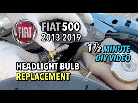 Fiat 500 - Headlight Bulb Replacement - 2013-2019