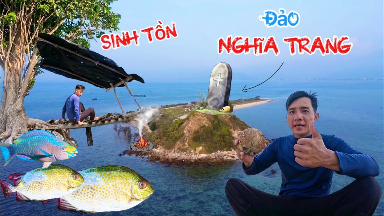 Thử thách sinh tồn một mình sống trên hòn đảo đầy mộ nơi mà ít ai dám đặt chân tới | 2 Days survival