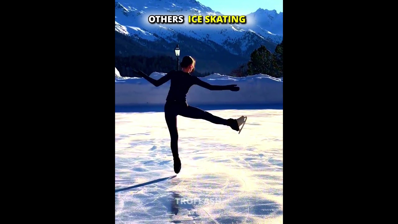 Normal Skills Vs The king of ice skating