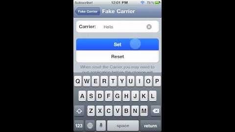 How to change carrier logo on iPod touch/iPhone/iPad