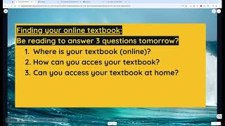 Finding Your Online Textbook