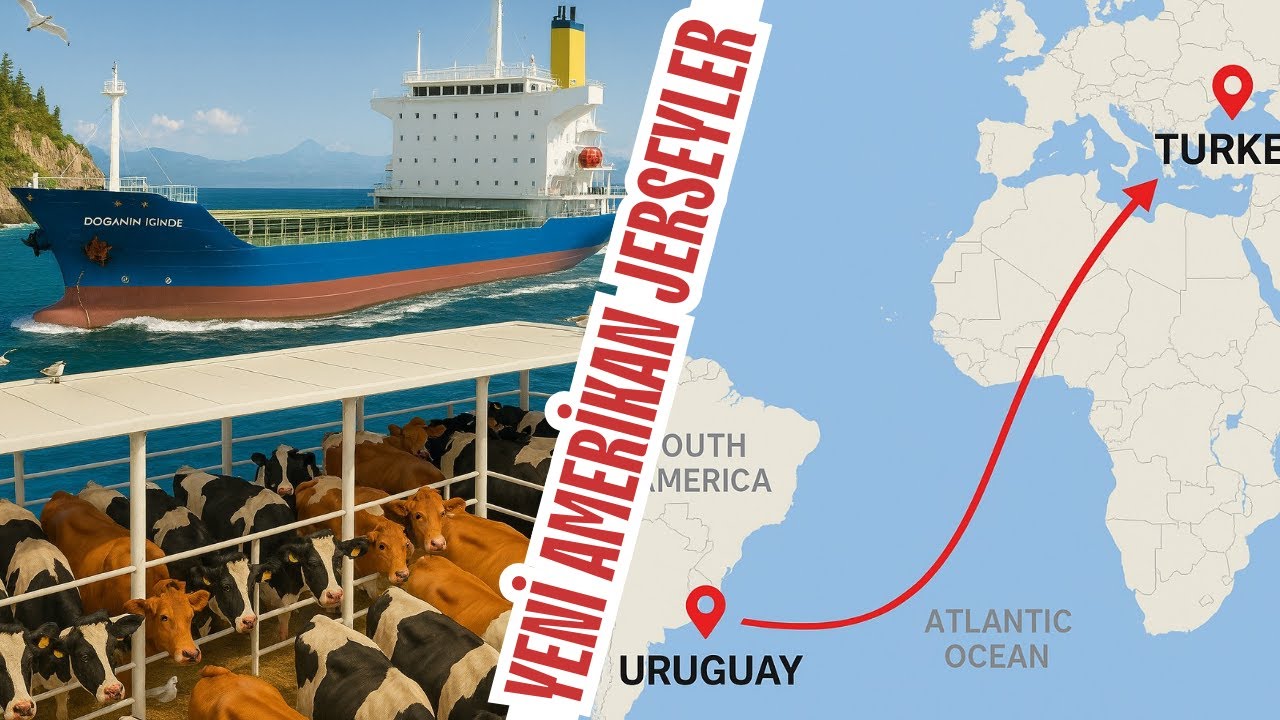🇺🇾 URUGUAY'DAN, 🇹🇷TÜRKİYE’YE / 1 AY AÇIK DENİZDE / JERSEY VE HOLSTEIN CİNSİ İNEKLERİMİZ