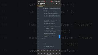 Analog clock in html by using css JavaScript #shortsvideo #shortvideo #video #viral