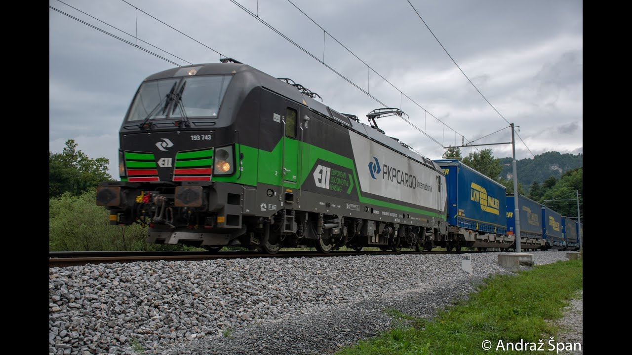 Primol-Rail LKW Walter prikolice (ELL 193 743, PKP Cargo International) (UHD - 4K !)