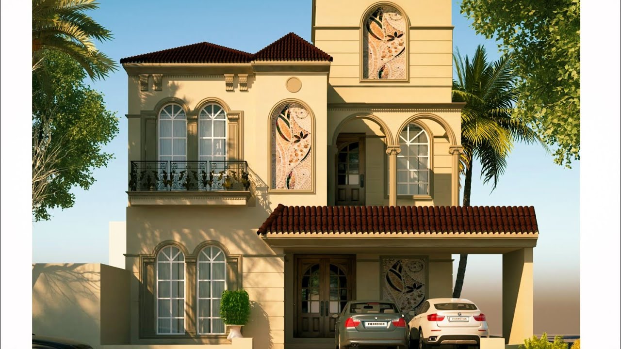 10 Marla 35'X65' Spanish House Design With Basement Complete Plan