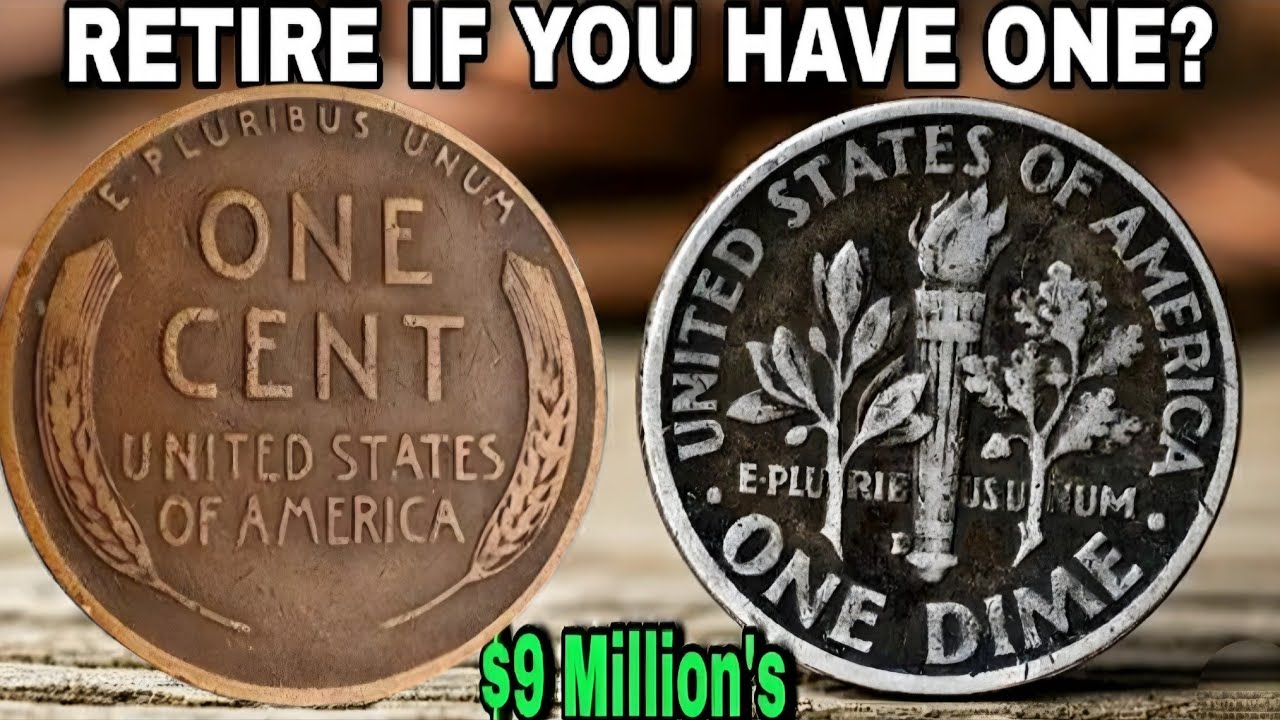 Top 3 Wheat Pennies & 1 Rare Dime Worth $100,000+ 🚨 Hidden Coins You MUST Check Now! 