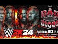 Roman Reigns & Cody Rhodes vs Solo Sikoa & Jacob Fatu | WWE 2K24 AI Predicts Bad Blood Showdown
