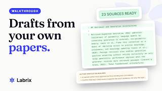 Write a literature review section from your own sources (AI drafting, real citations)