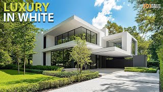 Modern Luxury Meets White Stucco Finish for Your Home Design Inspiration