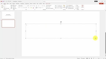 How to add text in a blank slide in PowerPoint