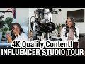 STUDIO TOUR: INFLUENCER TECH FILMING 4K QUALITY CONTENT CANON 90D LENS | Mena Adubea