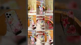 Clear Floral Phone Case Anti Fingerprint For iPhone 15 16 17