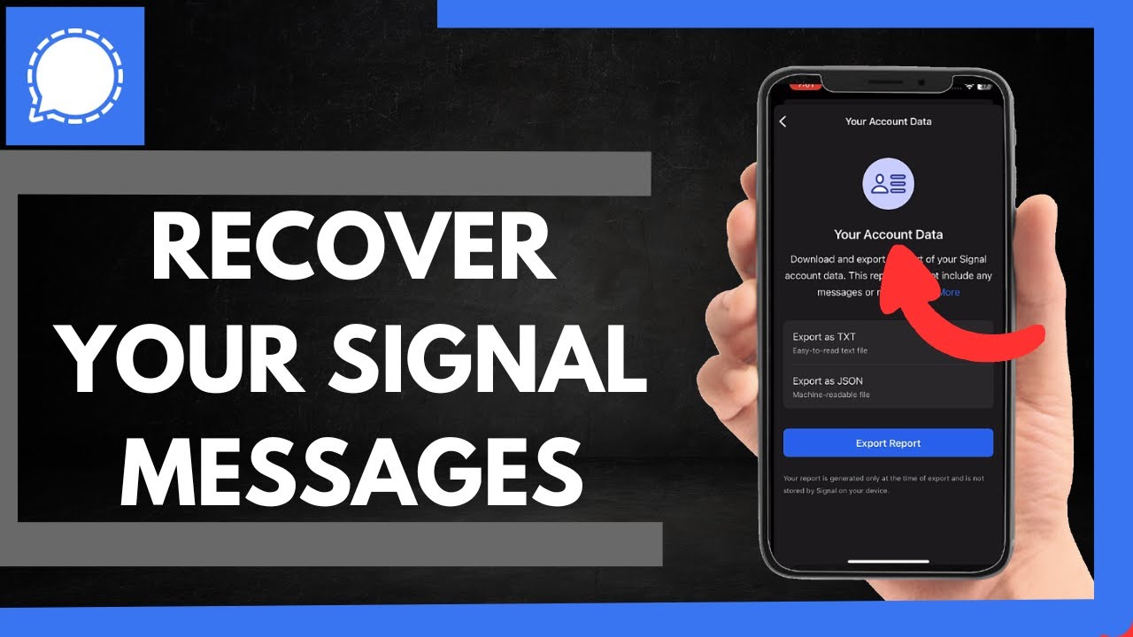 Signal Recovery Code How To Recover Your Signal Messages - YouTube