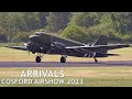 RAF Cosford Airshow 2023 arrivals