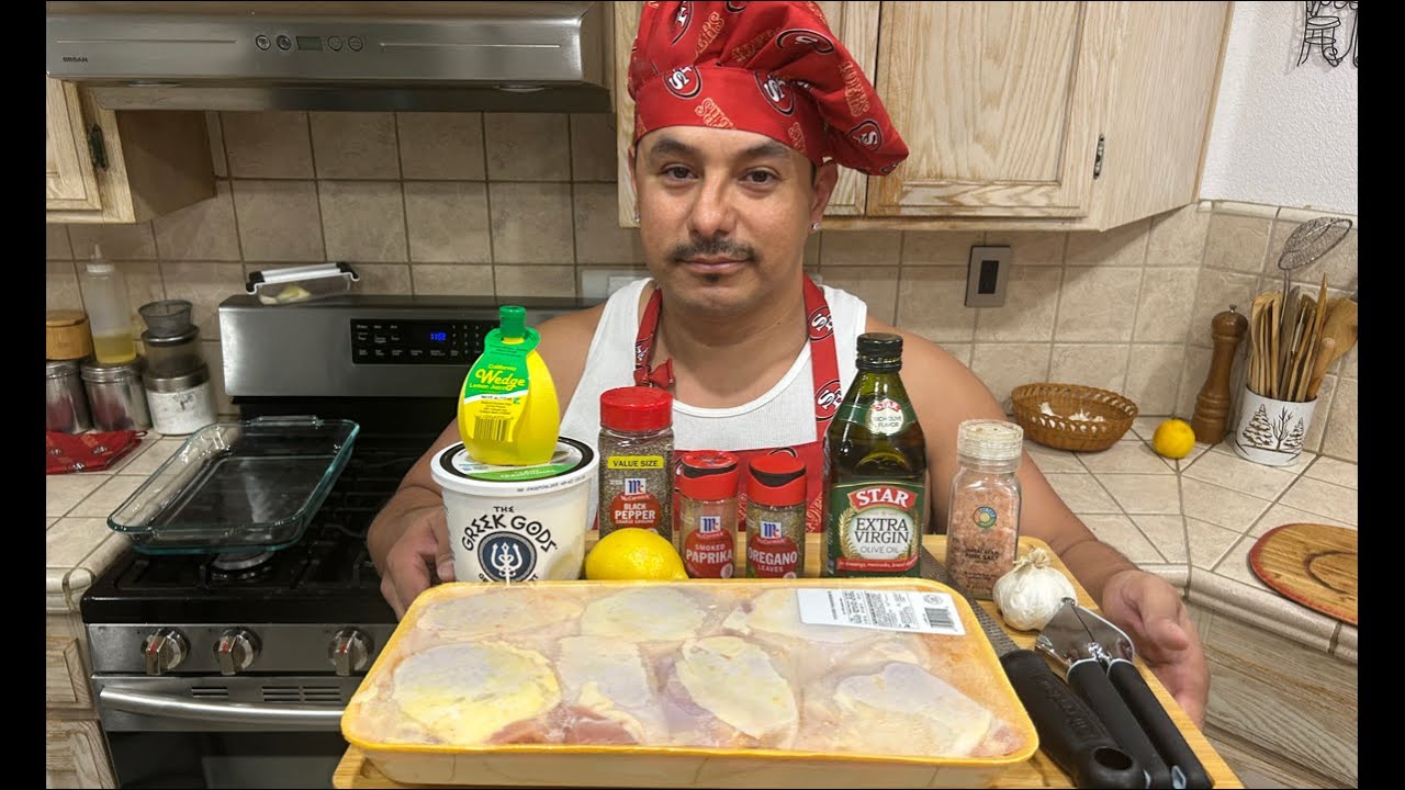 Juicy Greek chicken thighs!