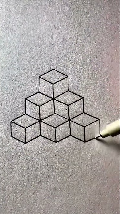 How To Draw Blocks 3d - Draw 3d | #shorts #draw3d - YouTube