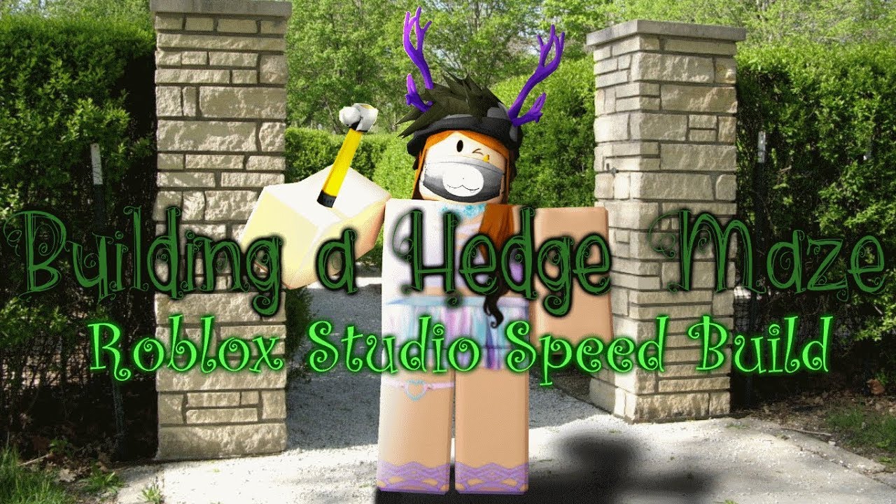 Building a Hedge Maze | Roblox Studio Speed Build - YouTube