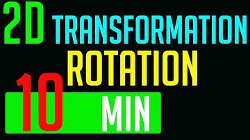 2D Rotation In Computer Graphics | 2D transformation Rotation in Computer Graphics