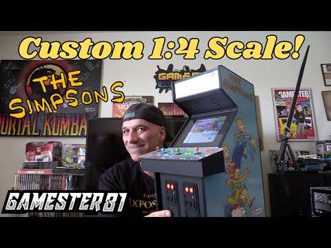 Custom 1:4 Scale Mini The Simpsons Arcade Review