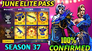 June Elite Pass Free Fire 2021 | Free Fire Season 37 Elite Pass Full Review | June Elite Pass 2021