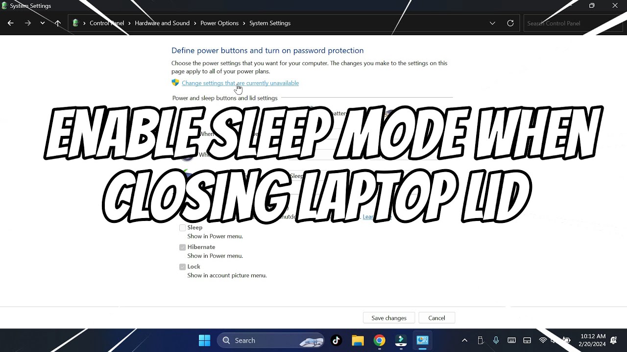 How To Enable Sleep Mode When You Close Laptop Lid YouTube