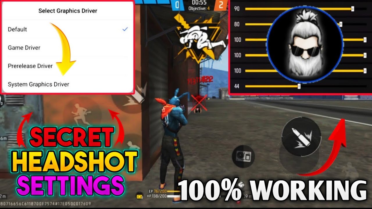 free fire headshot sensitivity 2023 👽| best sensitivity & dpi setting | new sensi + dpi free fire  ⚡