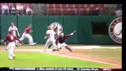 Andrew Miller Alabama Baseball Throw Home 