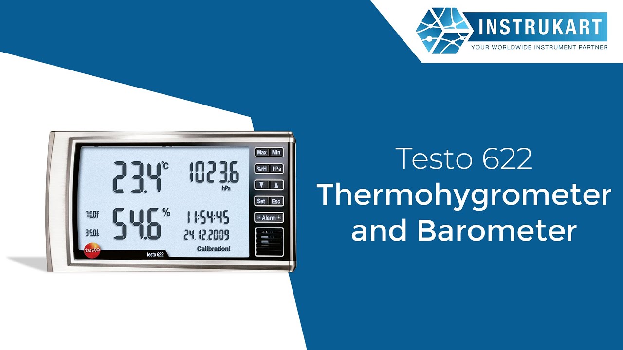 Testo 622-Thermohygrometer and Barometer - YouTube Testo 622-Thermohygrometer and Barometer - YouTube