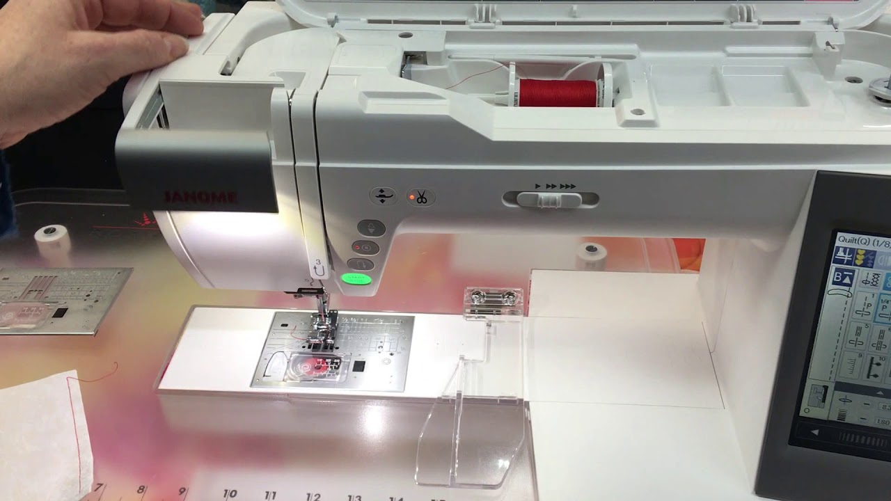 Janome Horizon Memory Craft 9400 QCP at The Fabric Garden - YouTube