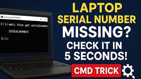 "Find Your "Laptop & PC Deskktop Computer" Serial Number Using a Simple Command" (Any Brand) 💻
