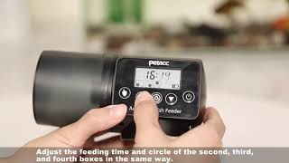 Petacc Automatic Fish Feeder, Programmable Moisture-Proof Electric Auto Fish Feeder For Aqua Reviews