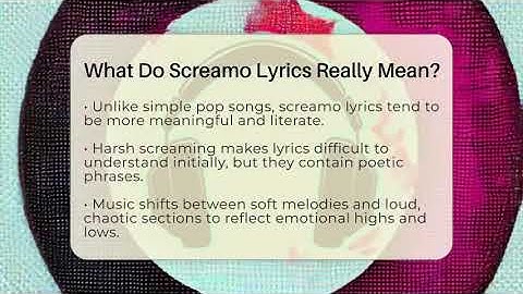 What Do Screamo Lyrics Really Mean? - Alt Scene Guru