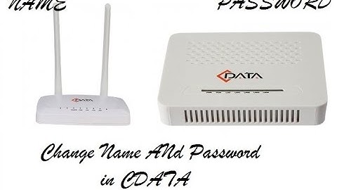 How to change Name & Password in CData Router