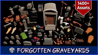 Forgotten Graveyards: Low Poly Cemetery Mega Pack for Unreal Engine