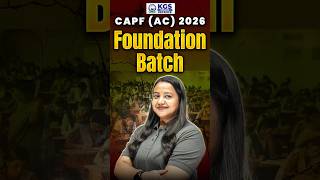 Start Your Preparation Today – CAPF 2026 Foundation Classes! 🎯 #capfac #capfpreparation #defenceexam