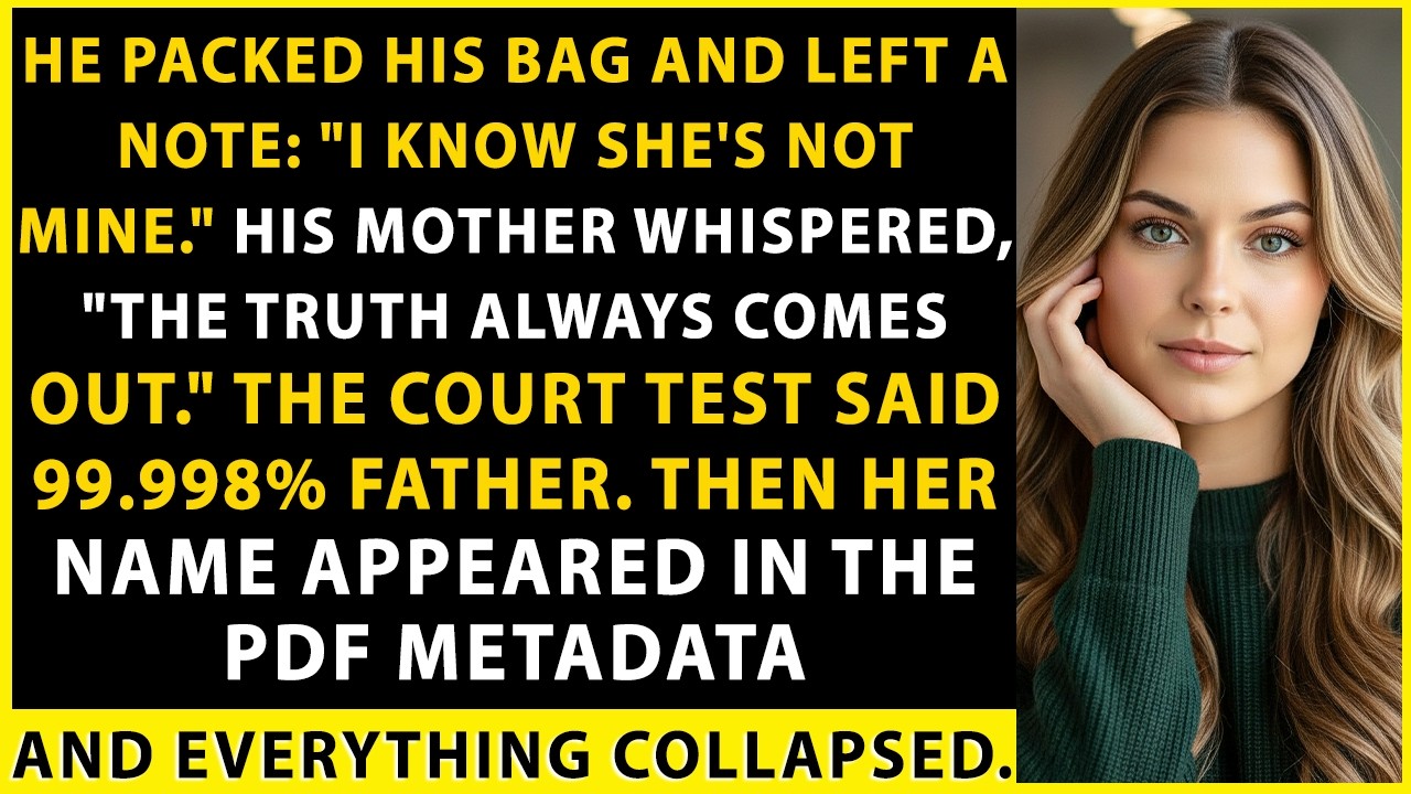 My Husband Said Our Baby Wasn’t His and Packed—Then he saw the lab result with his mother’s name on