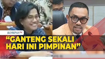 Detik-Detik Menkeu Sri Mulyani Lempar Tawa Saat Ahmad Sahroni Dipuji Anggota DPR "Ganteng Hari ini"!