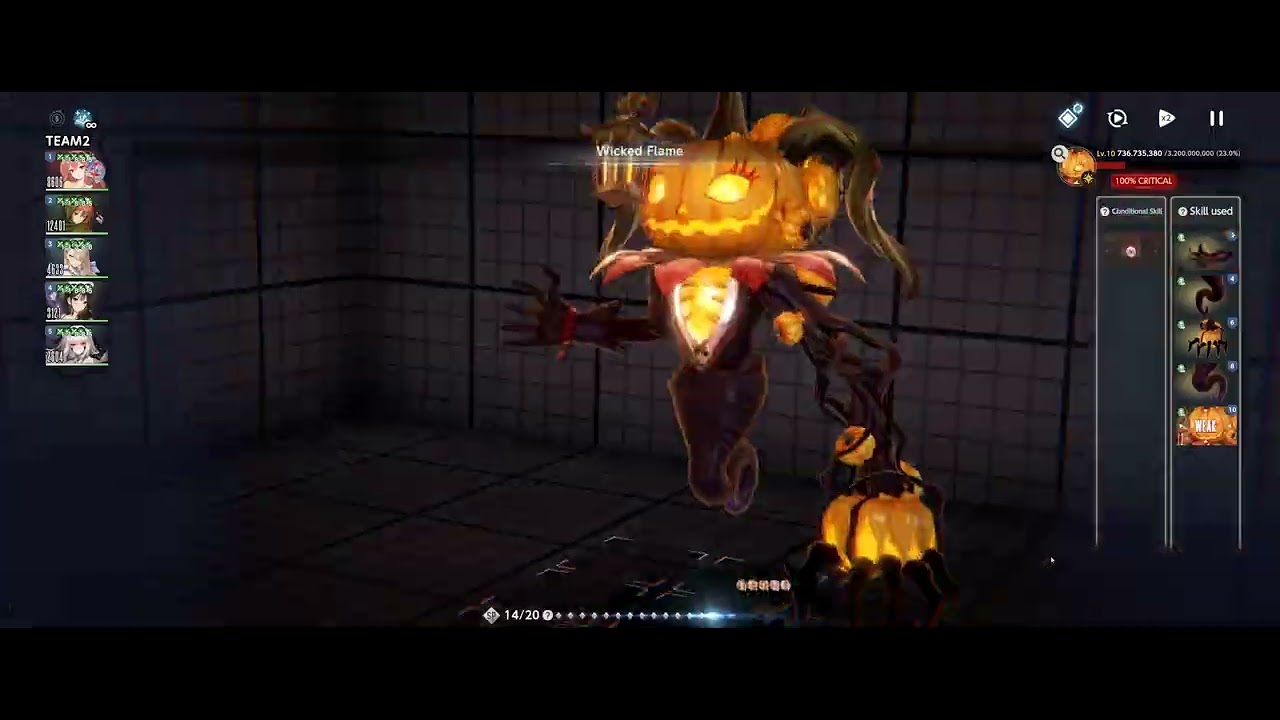 Brown Dust 2 - Pumpkin Ghost Tanya (Light) - Lvl 10 Day 1 Clear